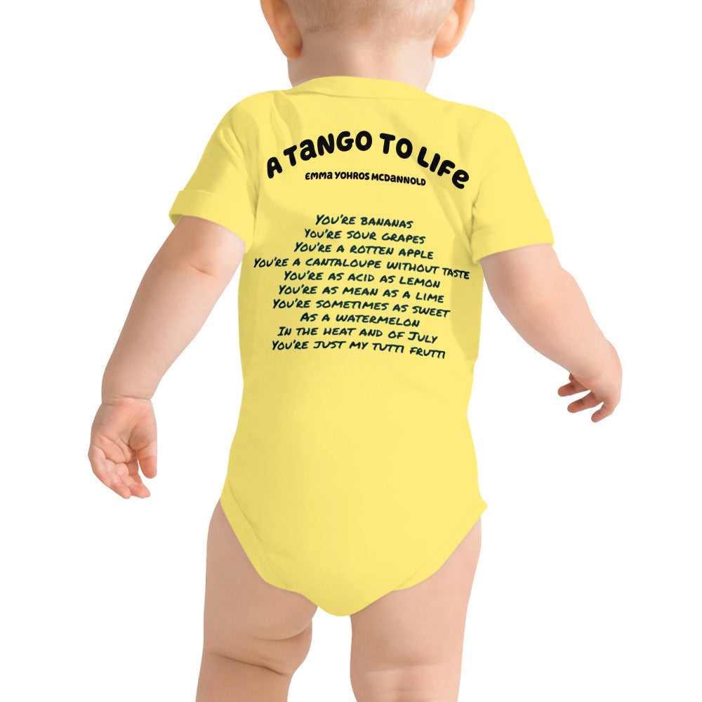 Tutti Frutti Baby short sleeve one piece - A Tango to Life