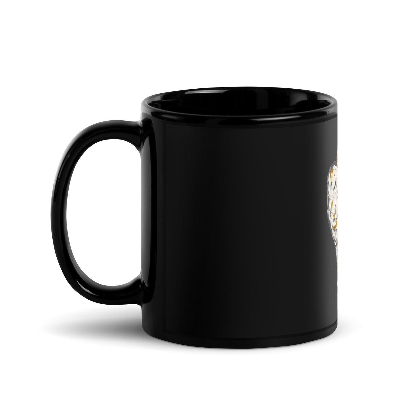 Your Little Angel Is Me Black Glossy Mug