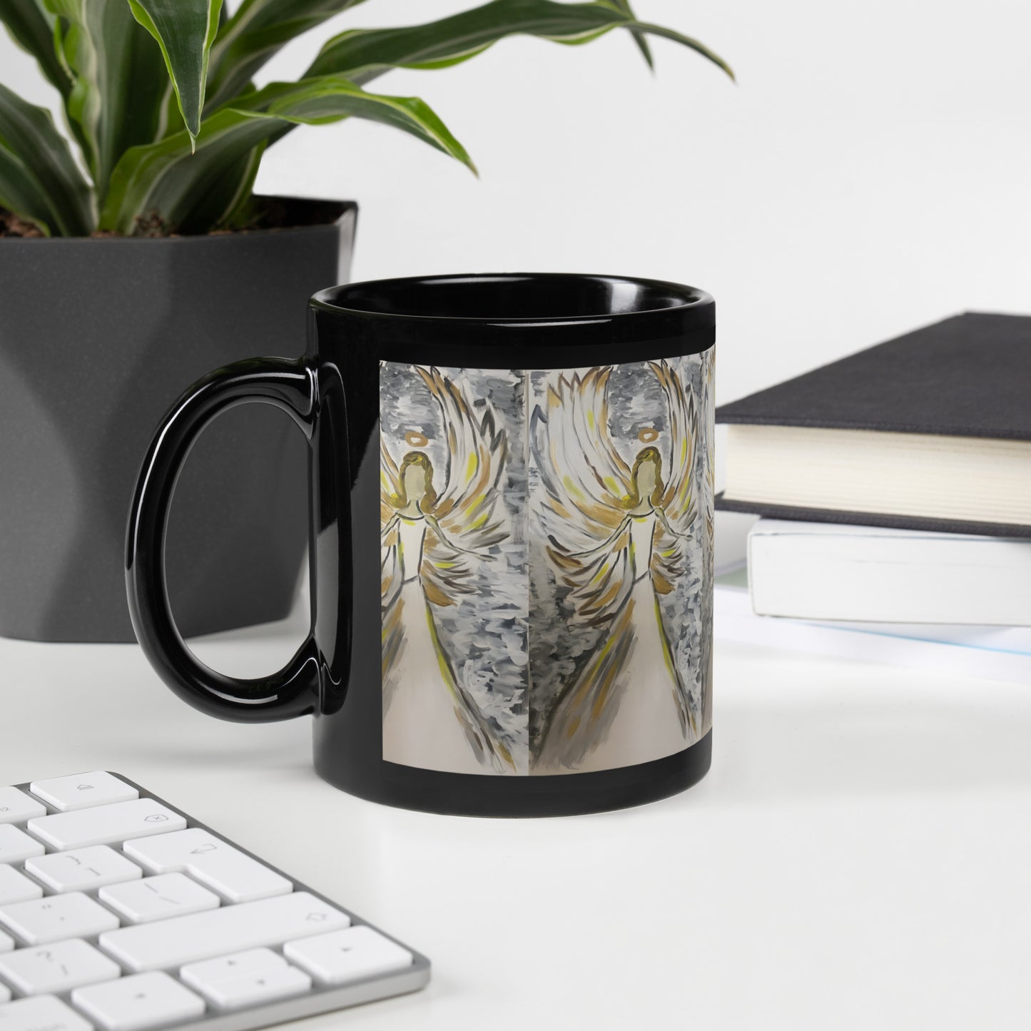 Blessed Black Glossy Mug