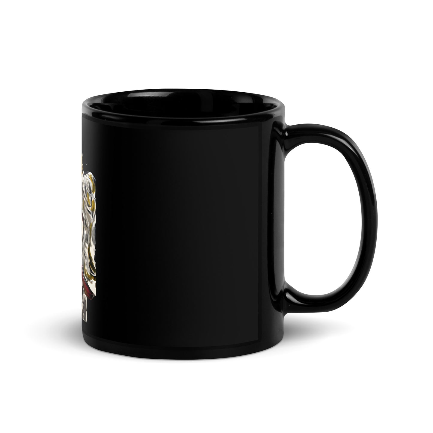 Your Little Angel Is Me Black Glossy Mug