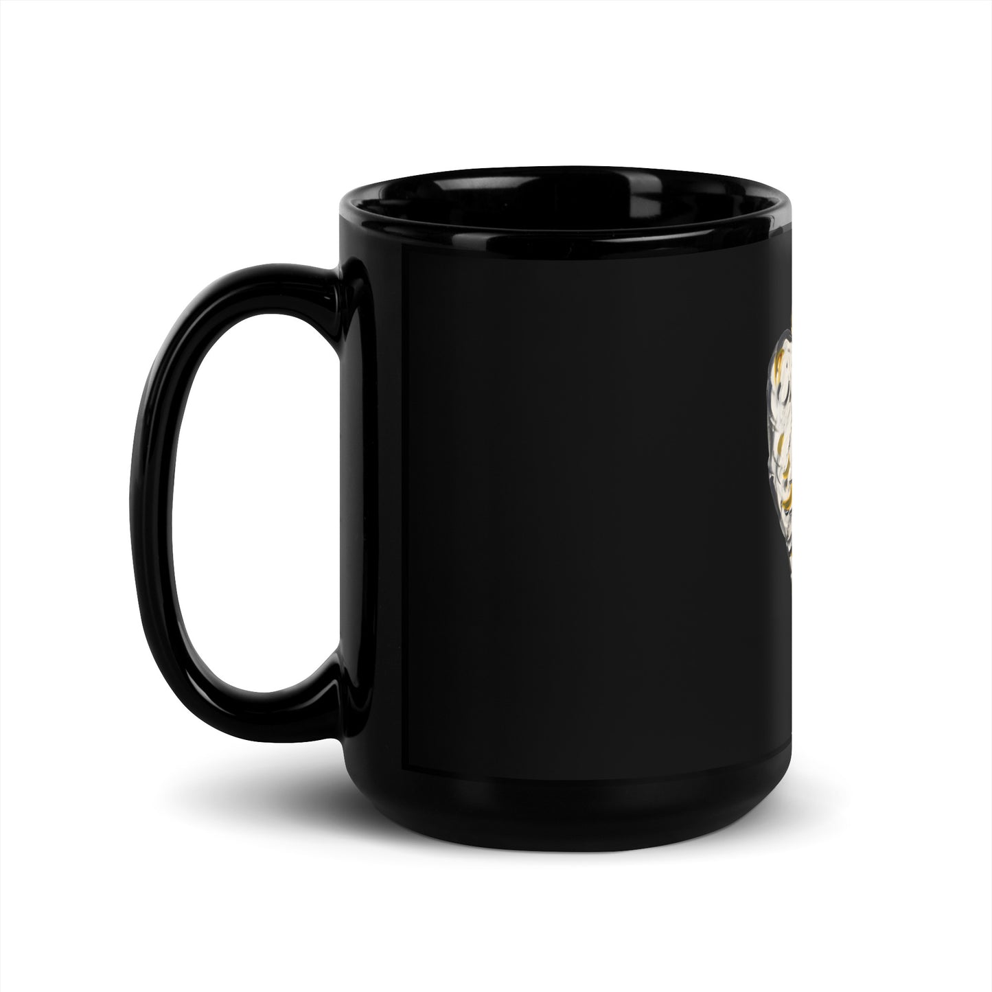 Your Little Angel Is Me Black Glossy Mug