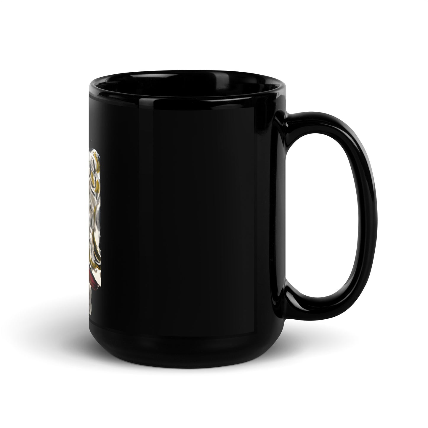 Your Little Angel Is Me Black Glossy Mug