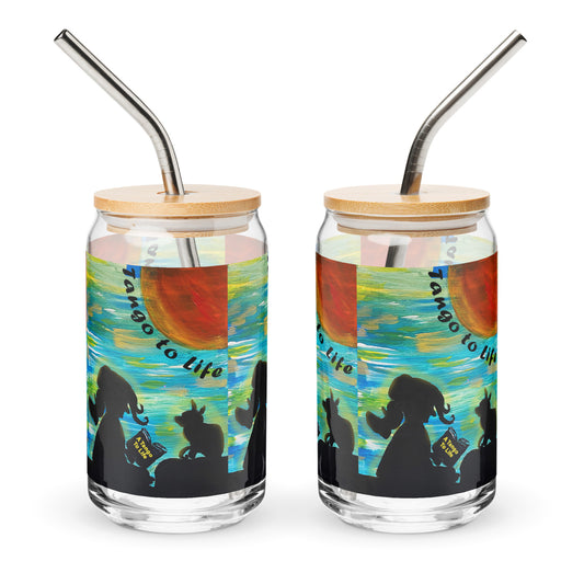 A Tango To Life 2 Can-shaped glass