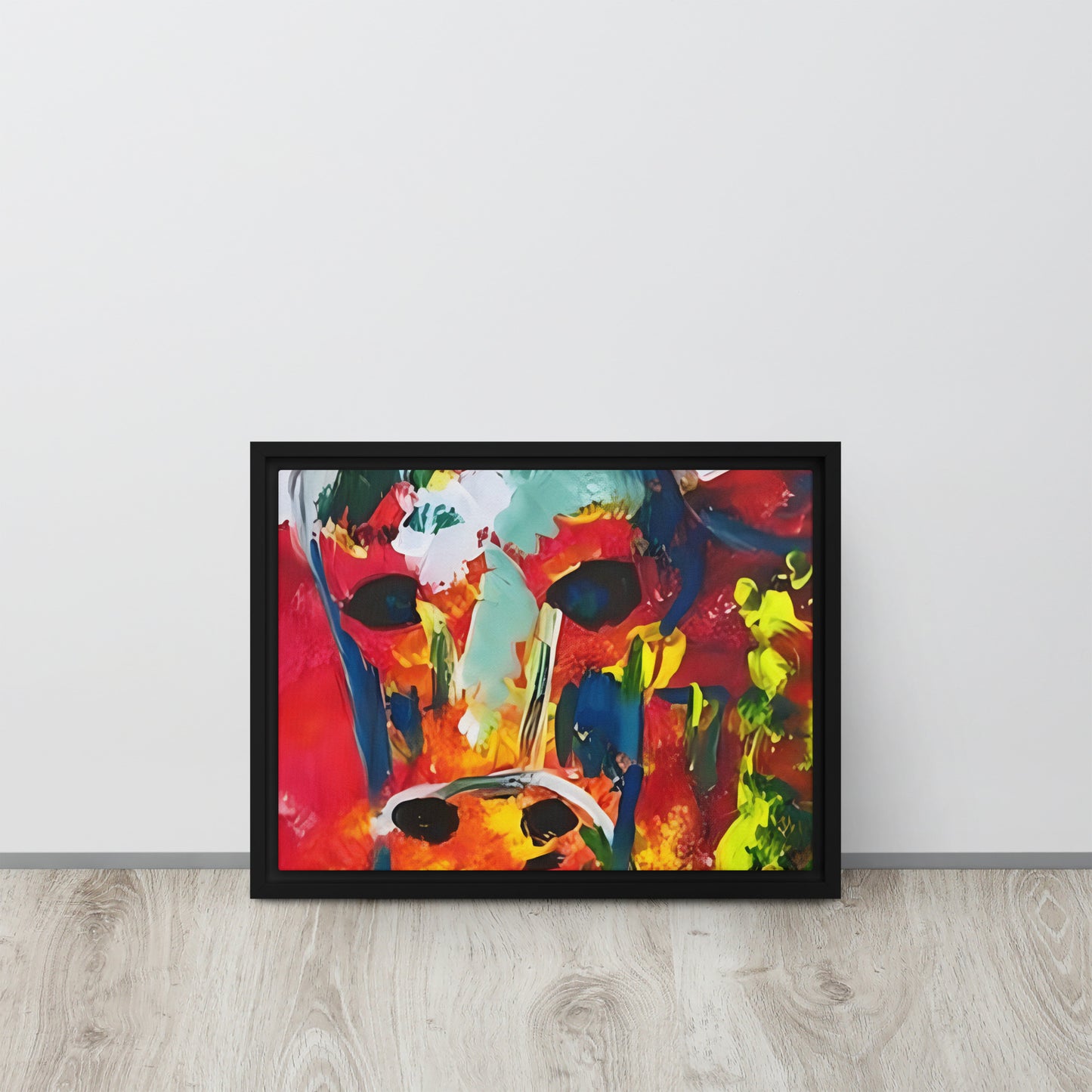 Running With The Bulls Framed canvas