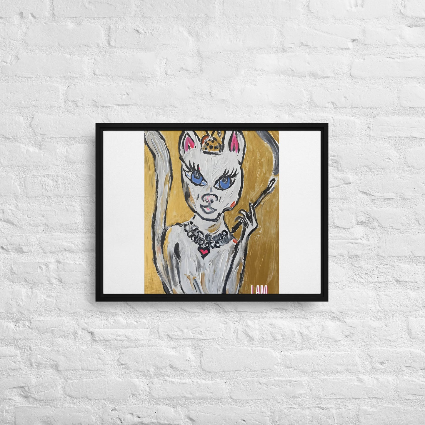 I Am Woman Framed canvas