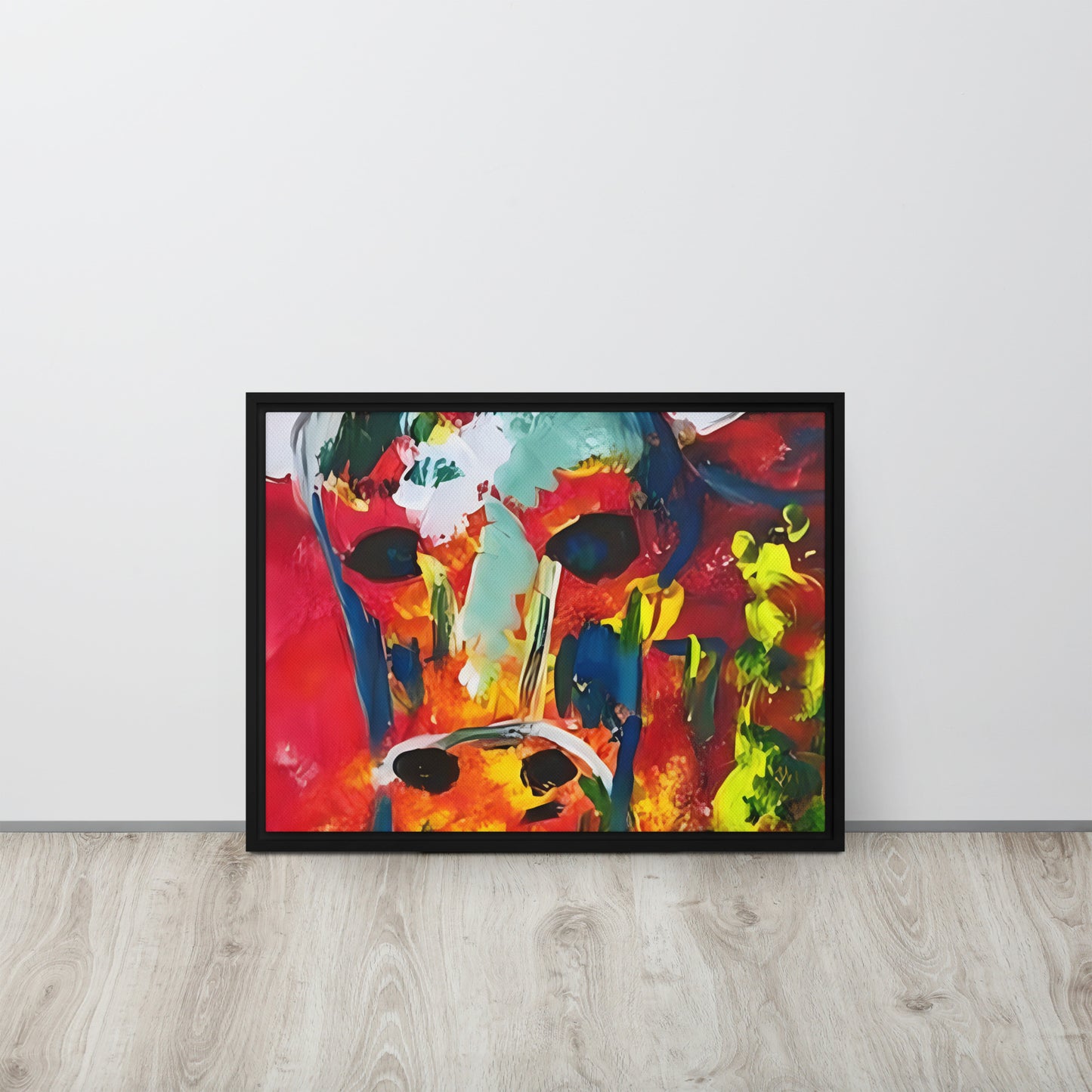 Running With The Bulls Framed canvas