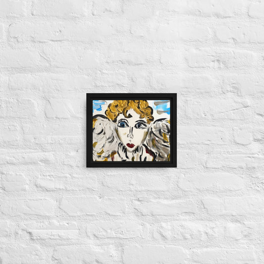 Your Little Angel Is Me Framed canvas