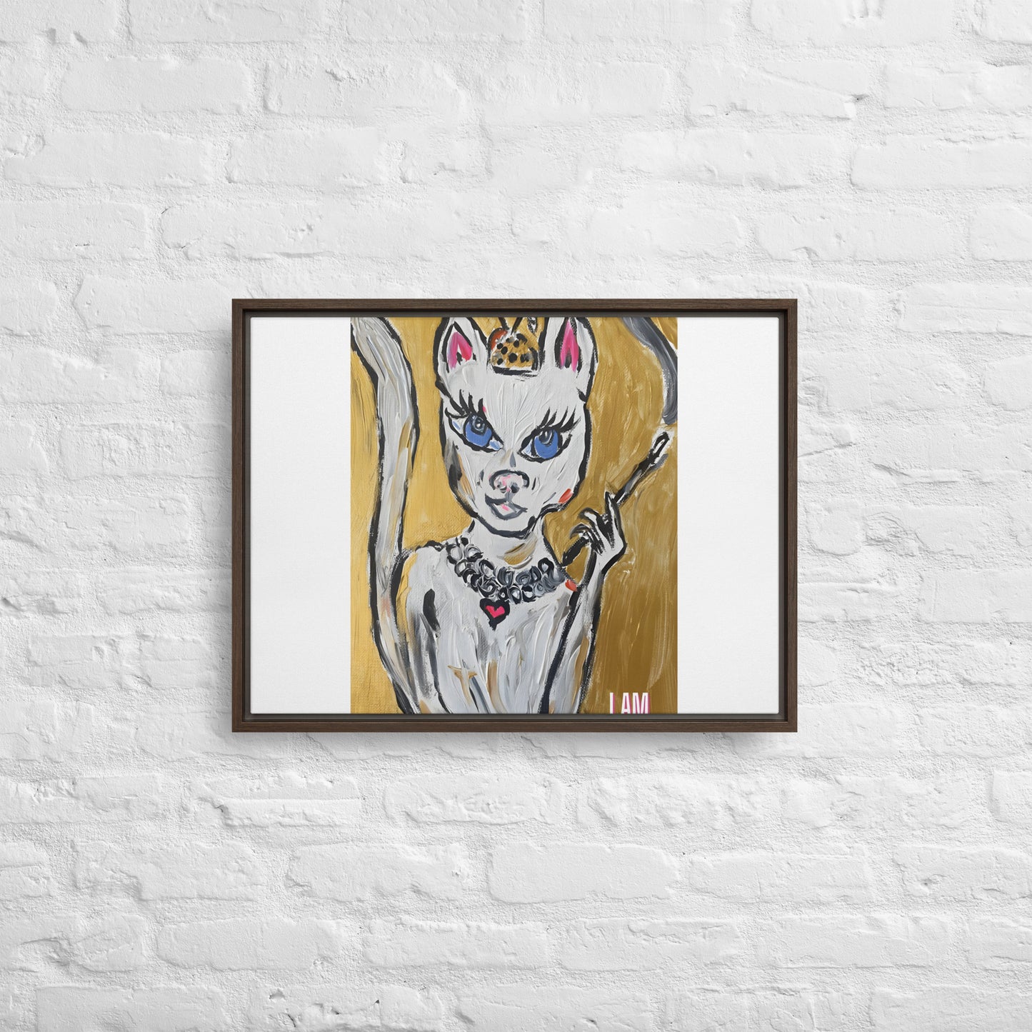 I Am Woman Framed canvas