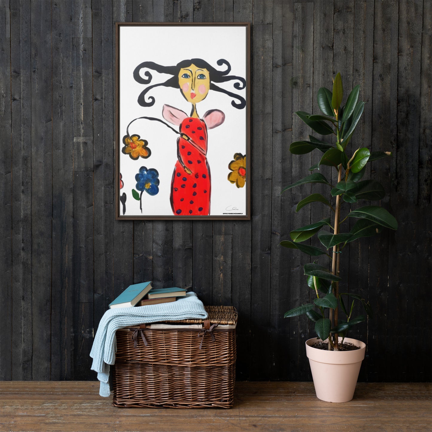 The Lady Bug Framed canvas