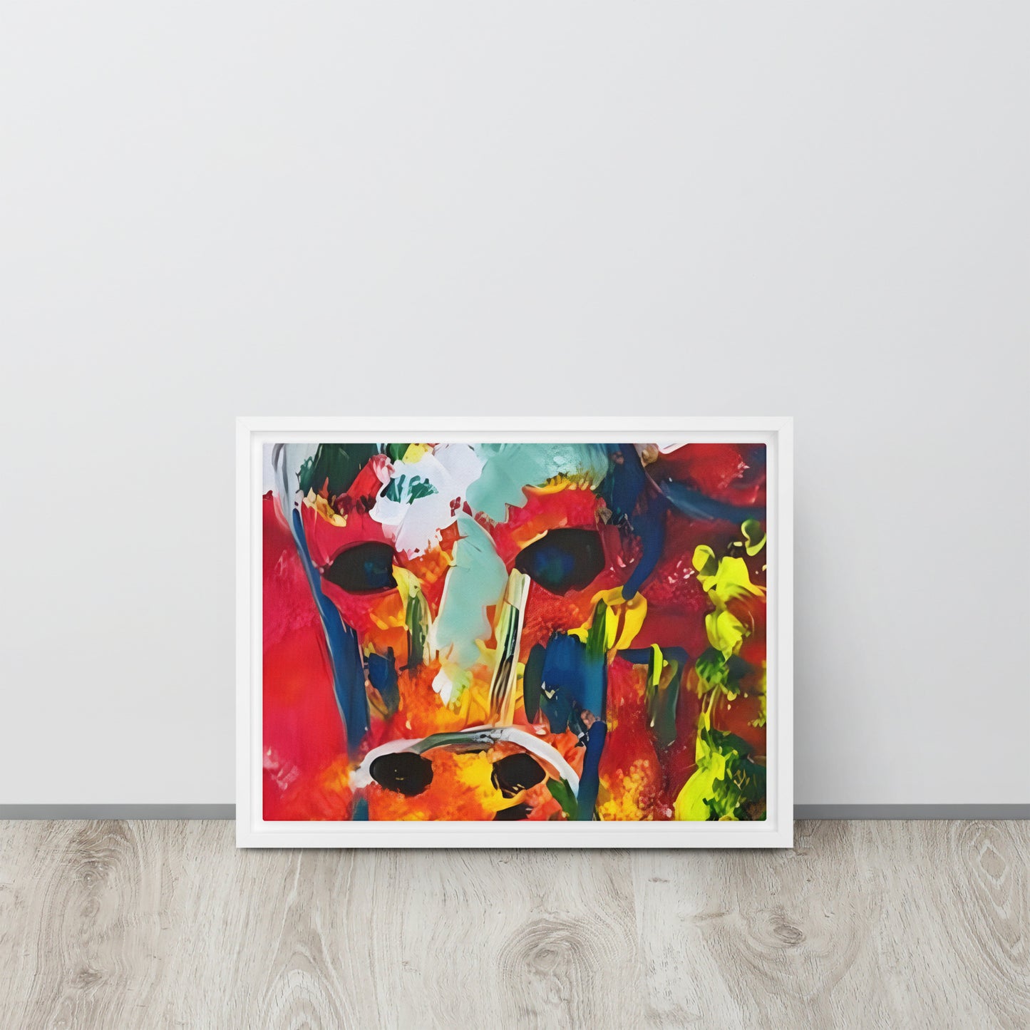 Running With The Bulls Framed canvas