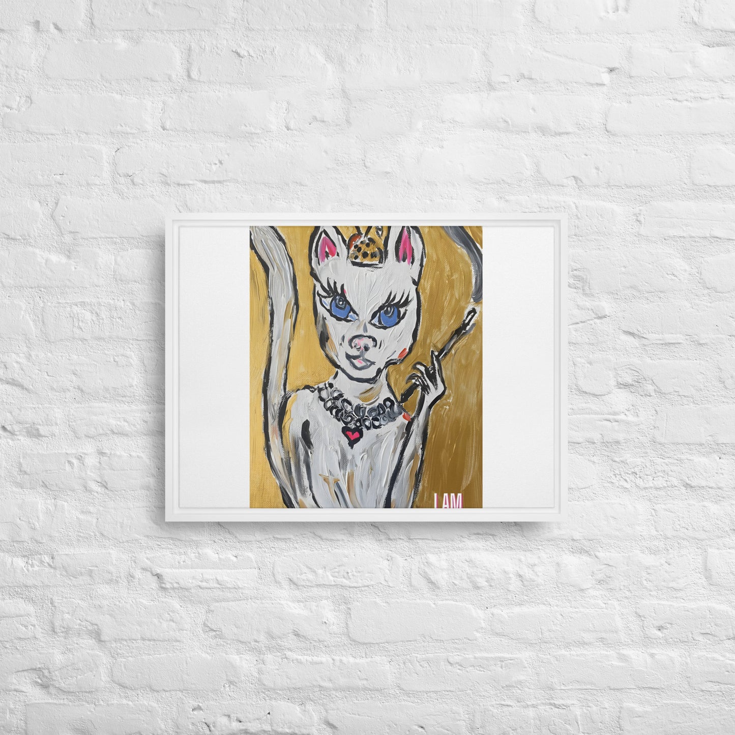 I Am Woman Framed canvas