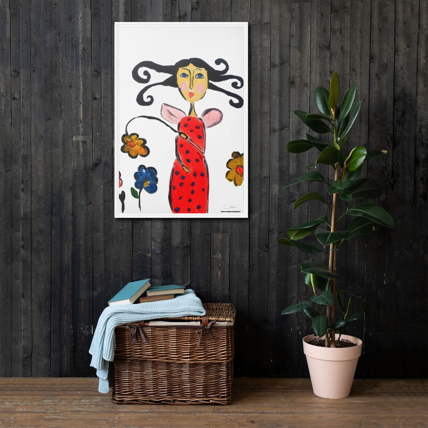 The Lady Bug Framed canvas