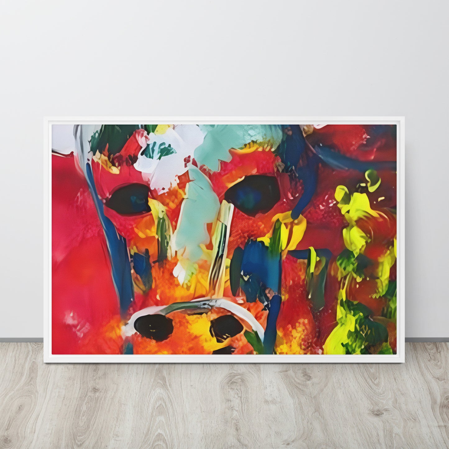 Running With The Bulls Framed canvas