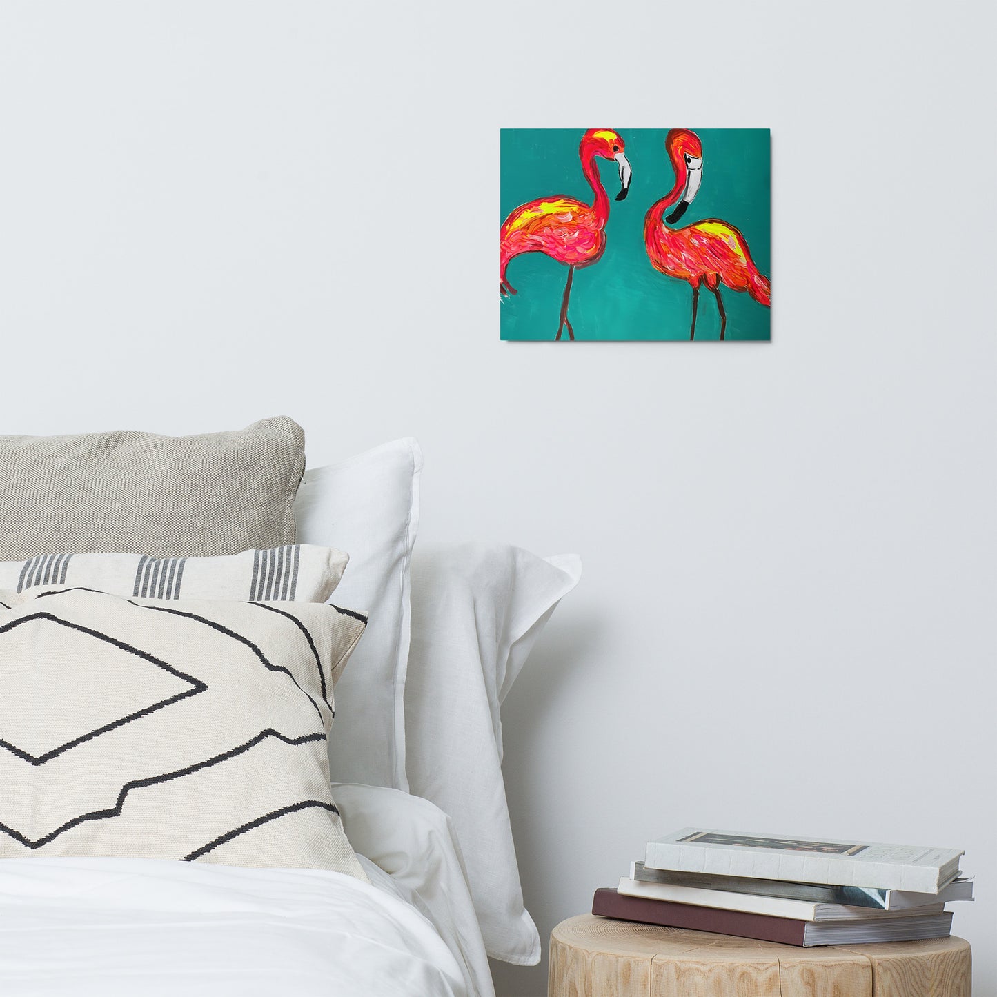 Flamingo Flamenco Metal prints