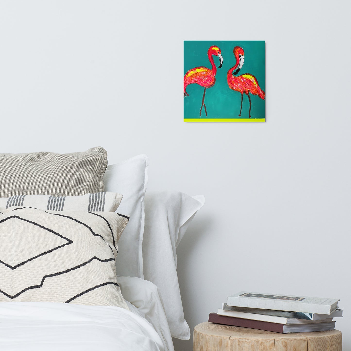 Flamingo Flamenco Metal prints