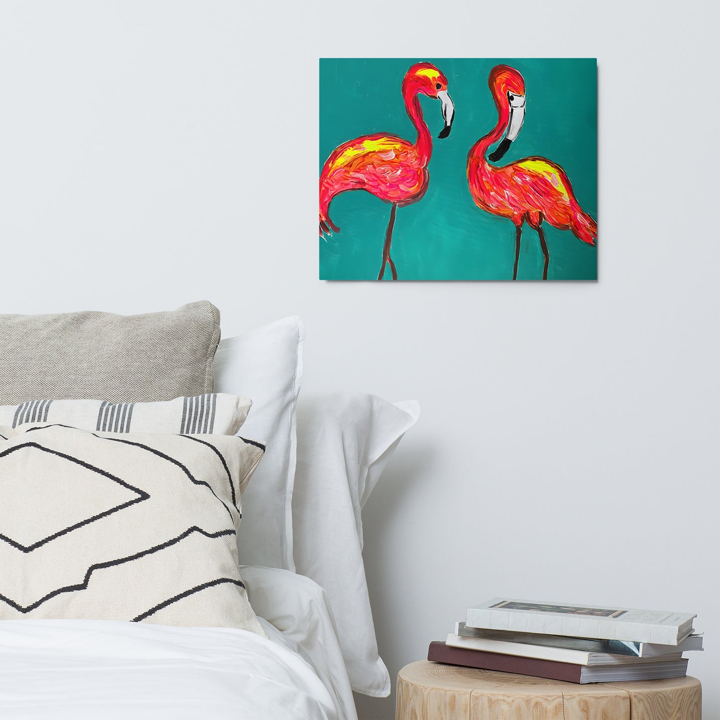 Flamingo Flamenco Metal prints