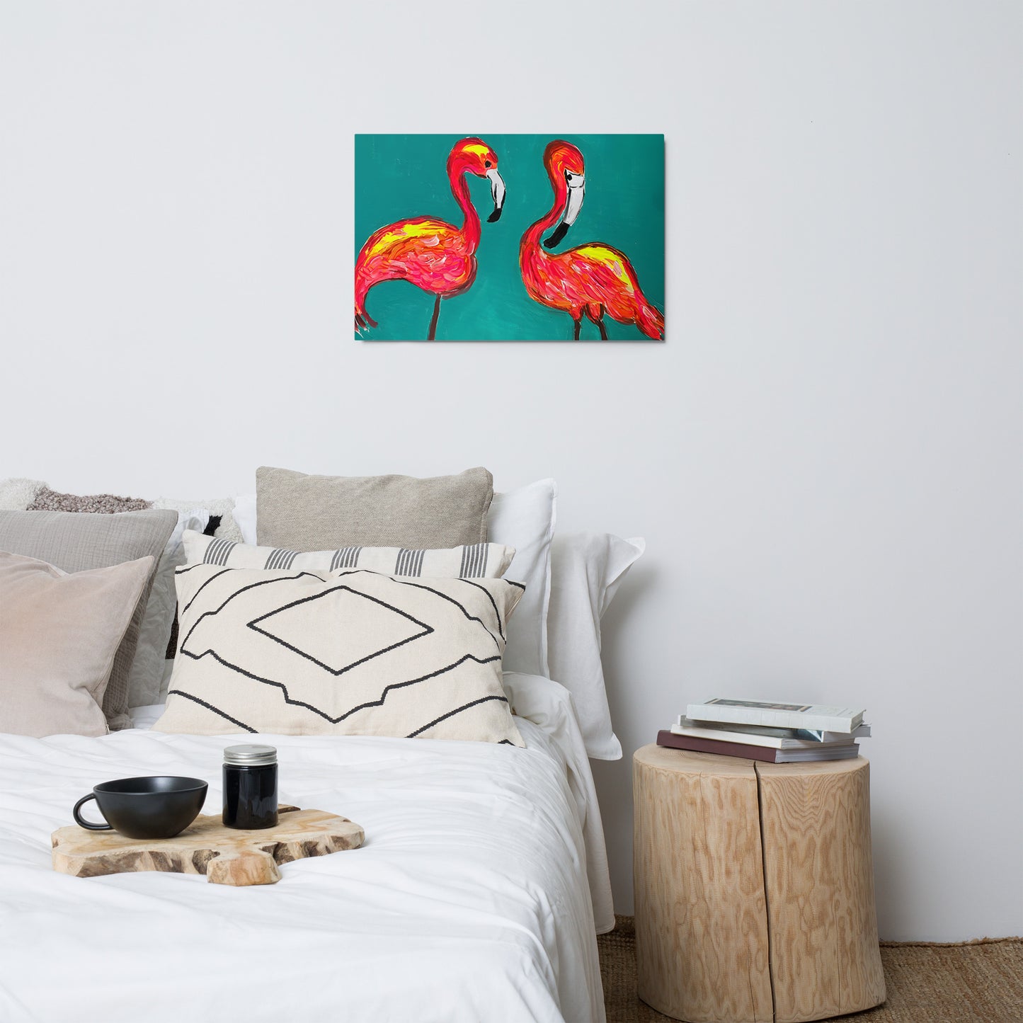 Flamingo Flamenco Metal prints