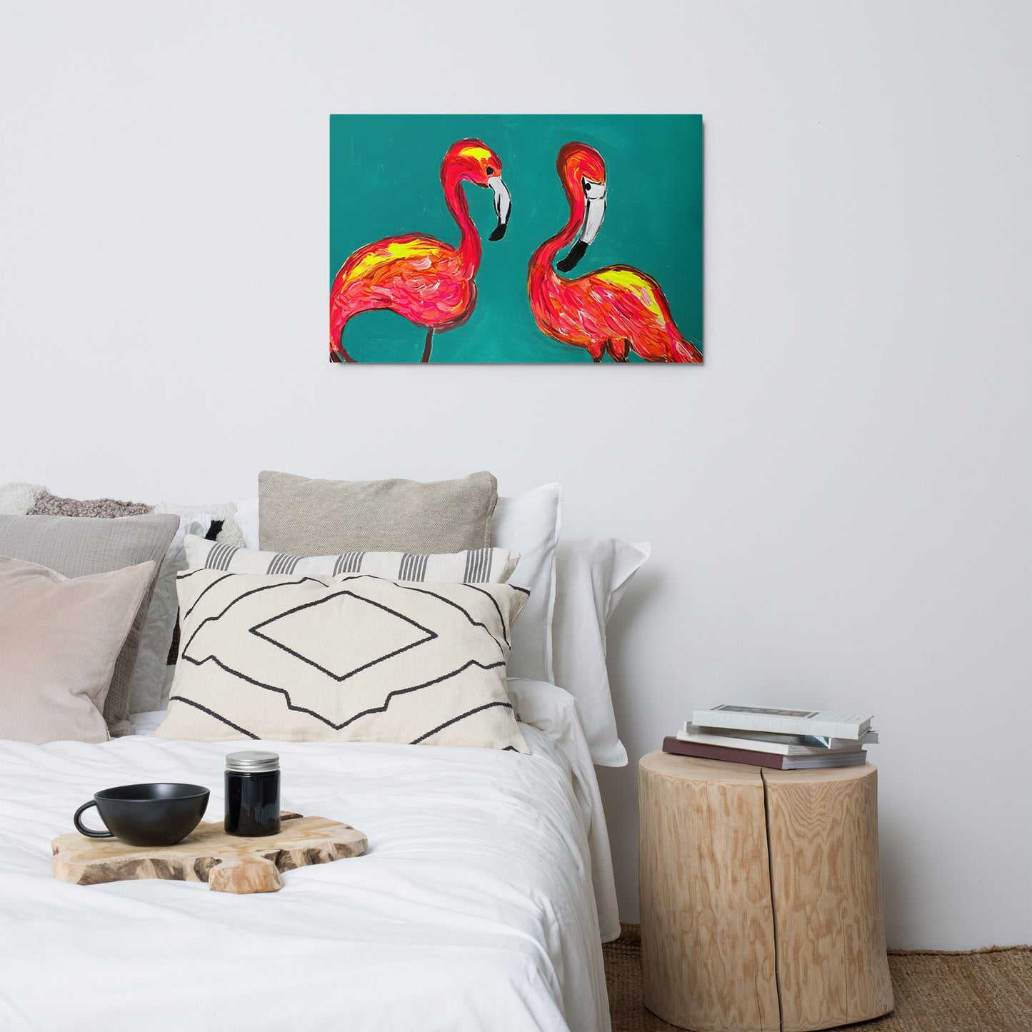 Flamingo Flamenco Metal prints