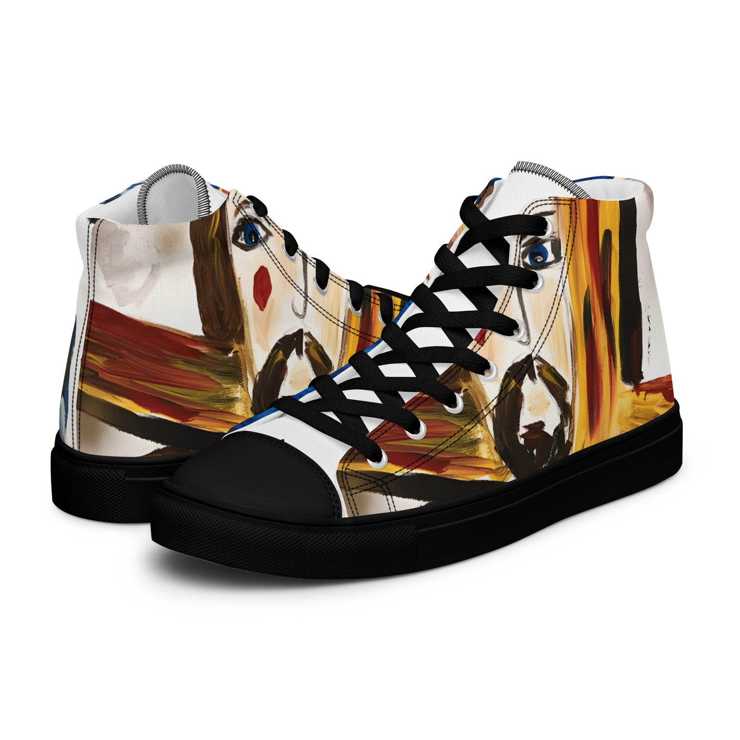 Jesus Cristo Men’s high top canvas shoes