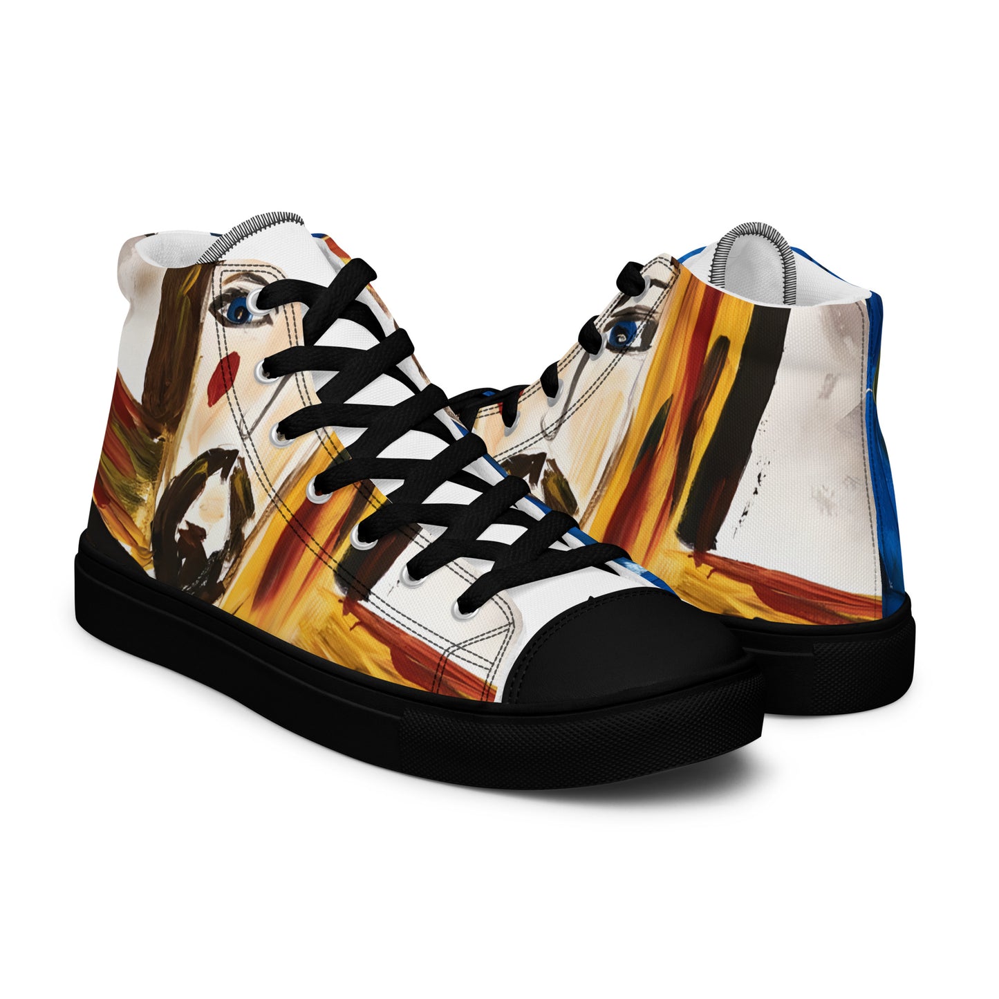 Jesus Cristo Men’s high top canvas shoes