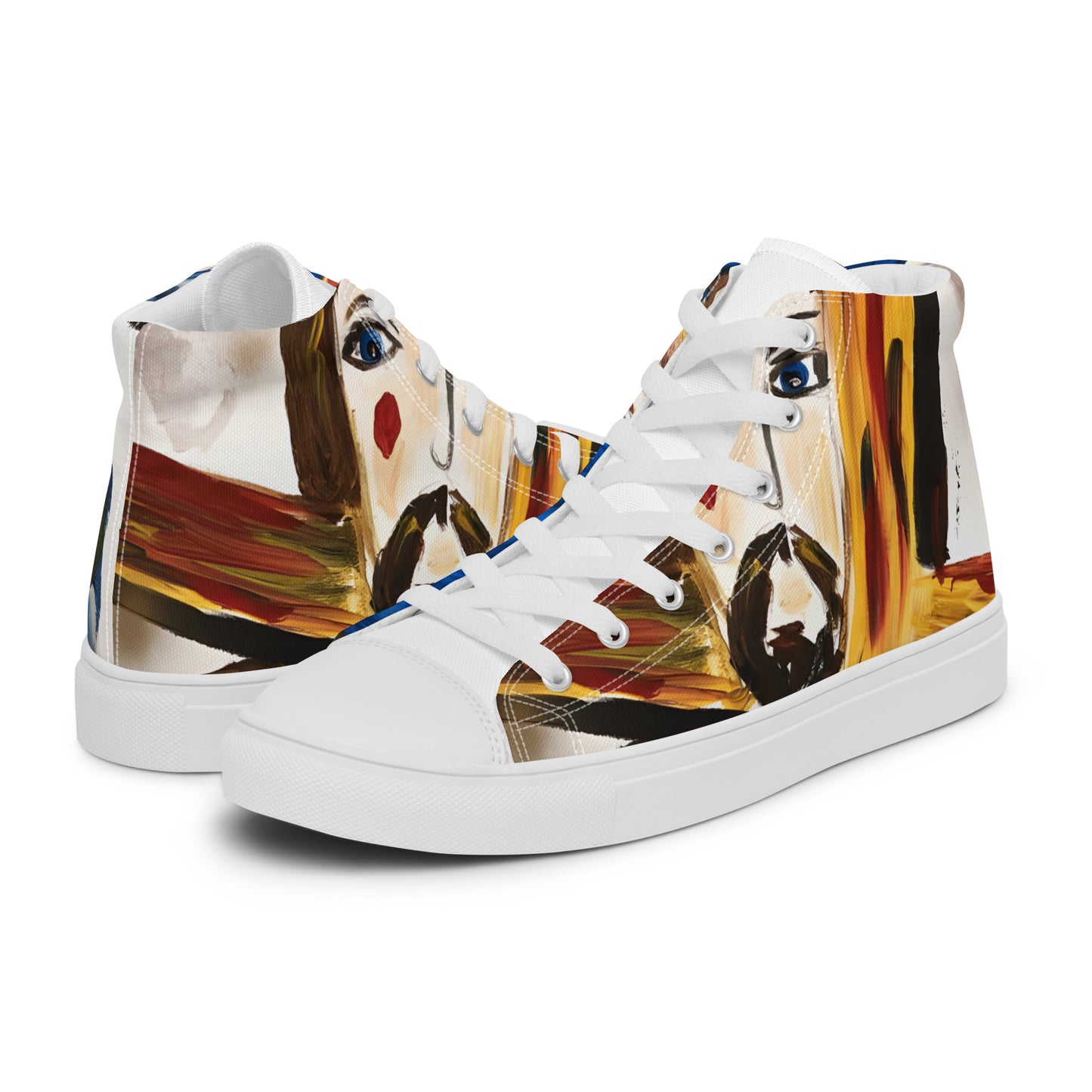 Jesus Cristo Men’s high top canvas shoes