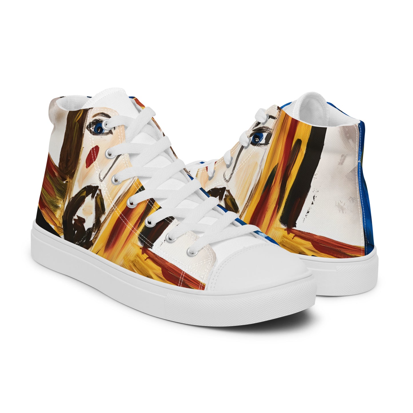 Jesus Cristo Men’s high top canvas shoes