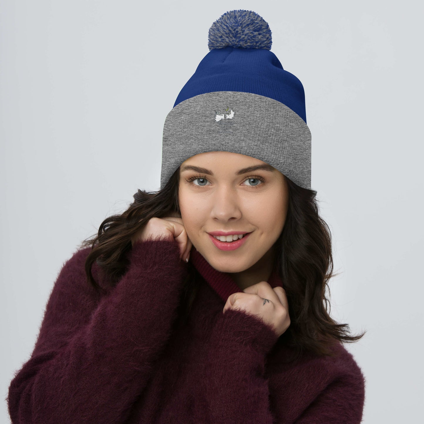 Beautiful Wings Pom-Pom Beanie