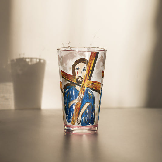 Jesus Shaker pint glass