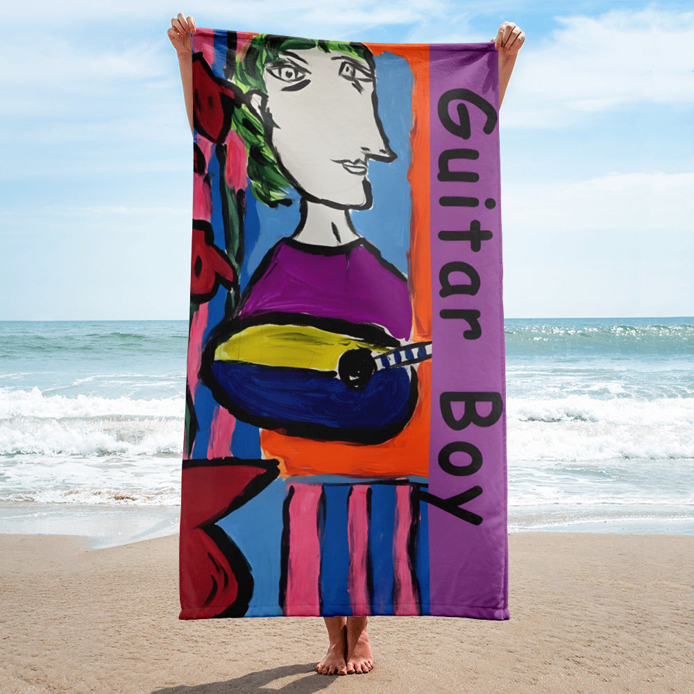 Guitar Boy Towel - A Tango to Life