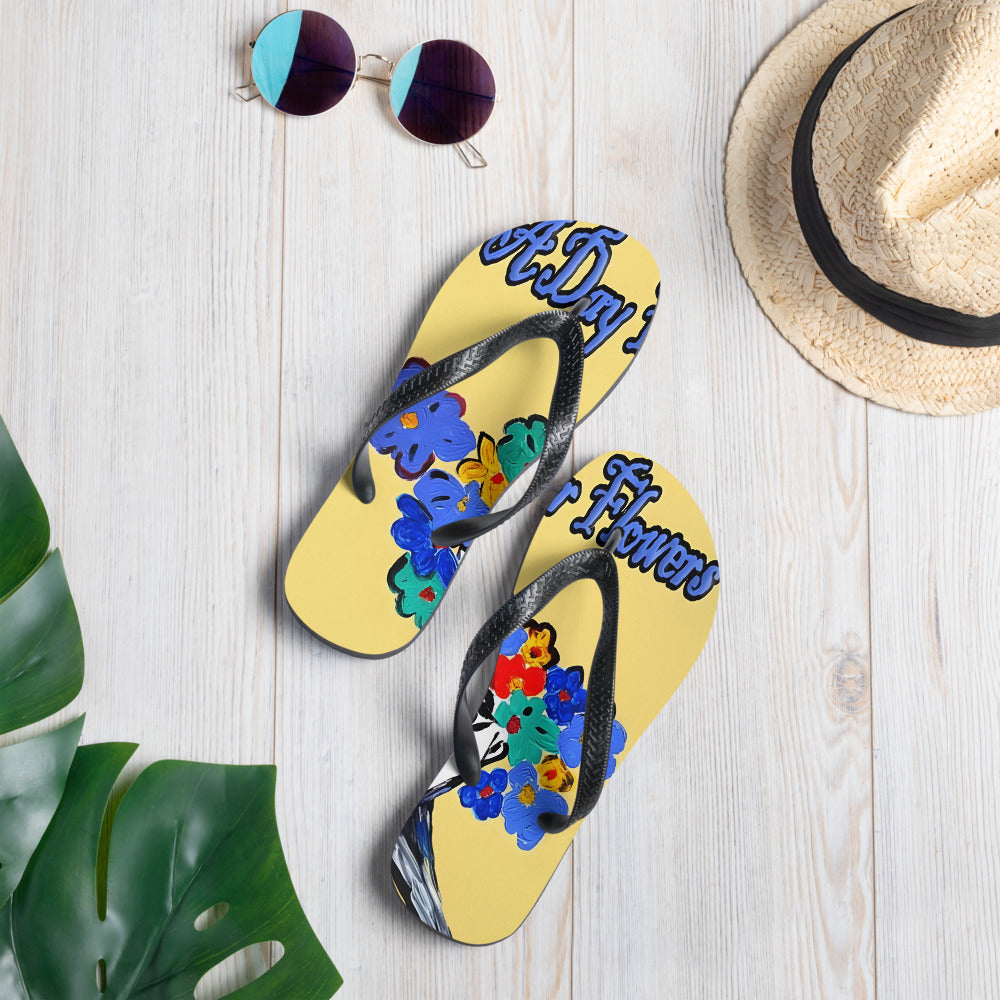 A Day For Flowers Flip-Flops