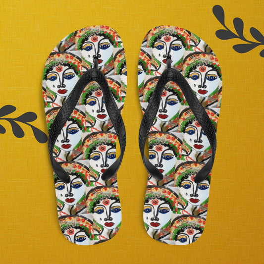 Indian Woman Flip-Flops