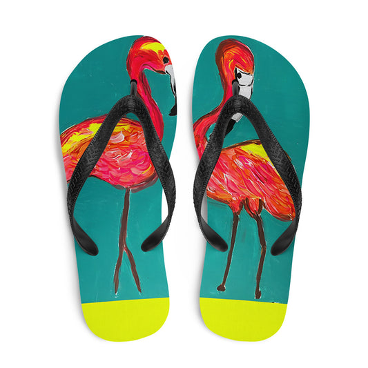 Flamingo Flamenco Flip-Flops