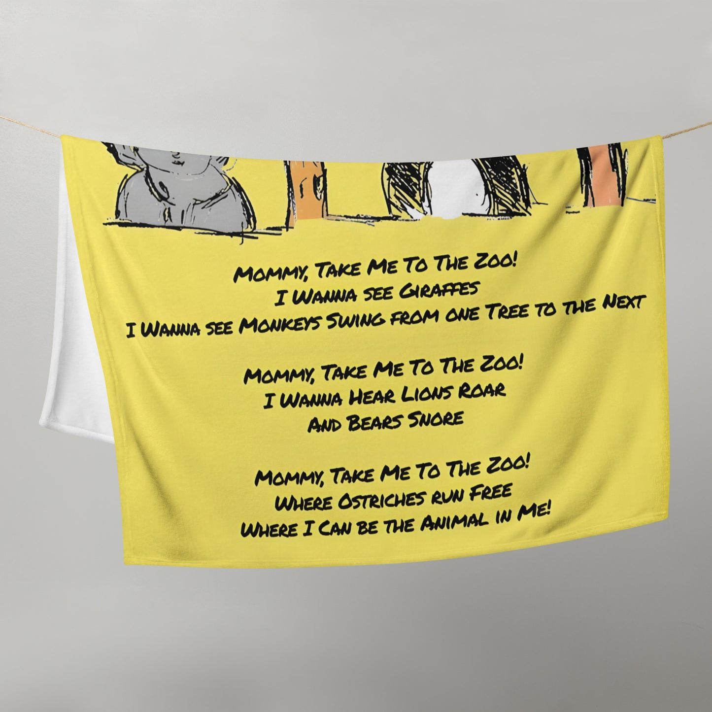 Take Me To The Zoo Throw Blanket - A Tango to Life