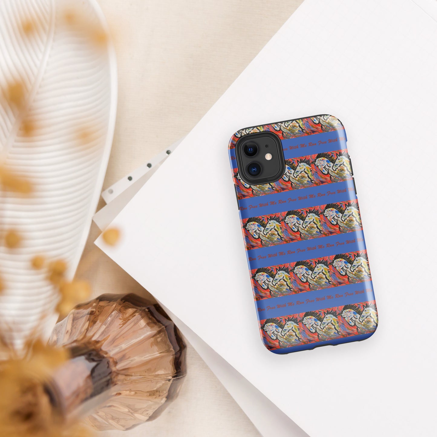 Run Free With Me Tough Case for iPhone®