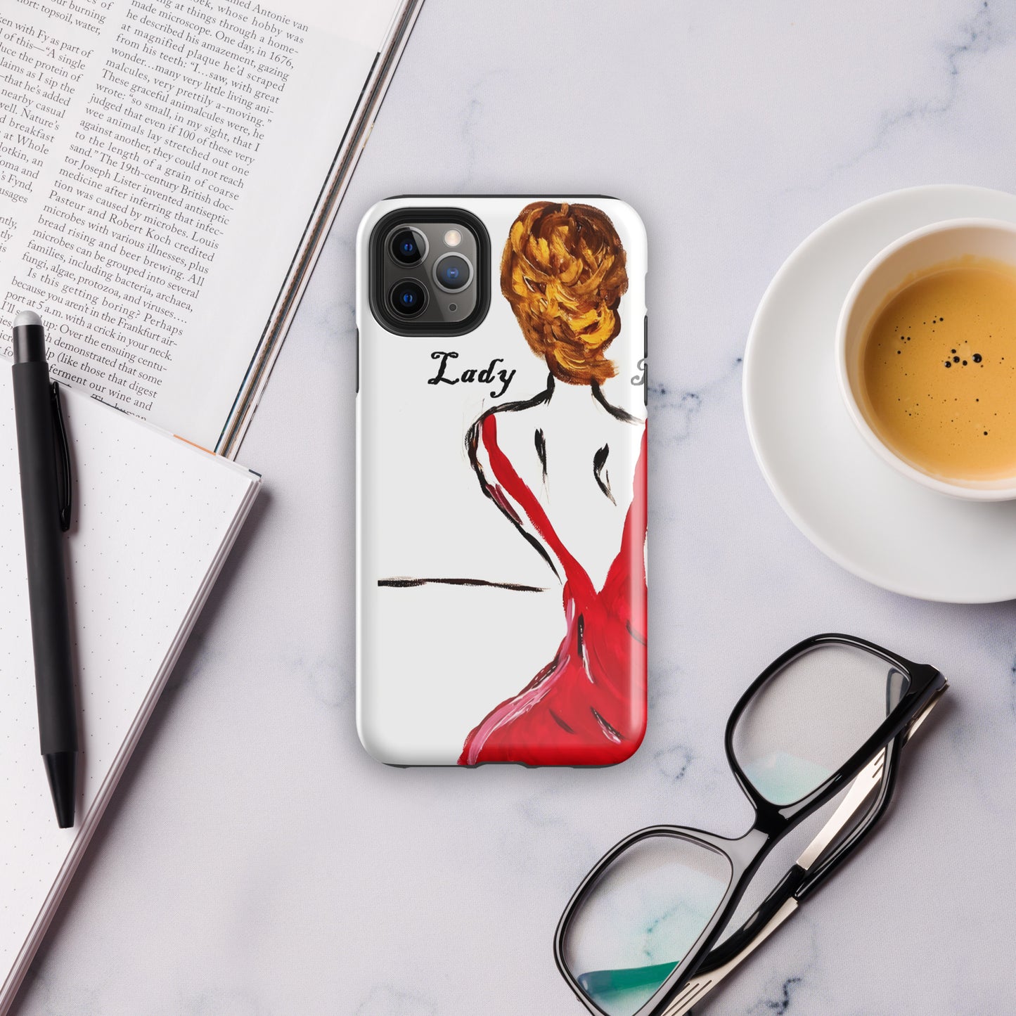 Lady In Red Tough Case for iPhone®