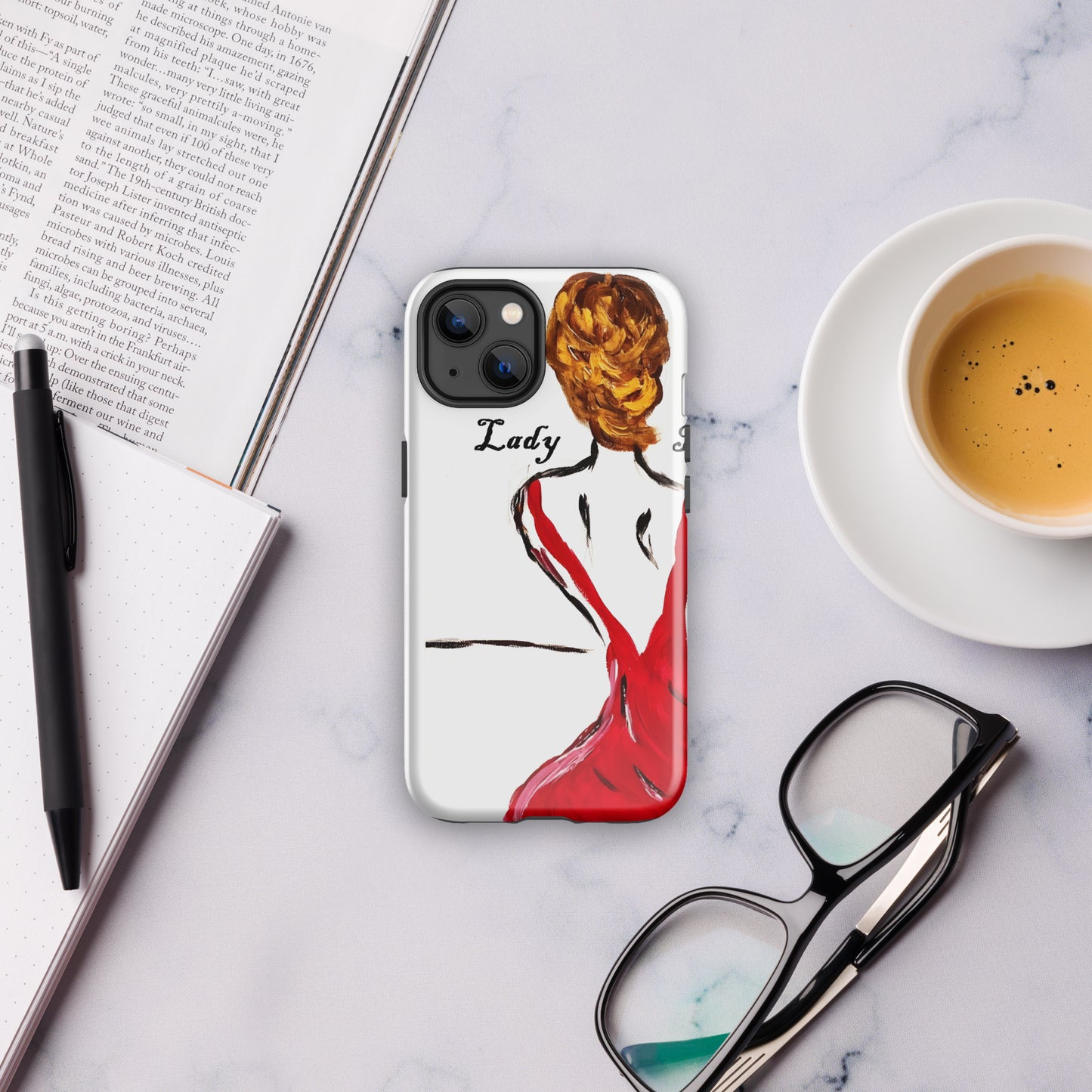 Lady In Red Tough Case for iPhone®