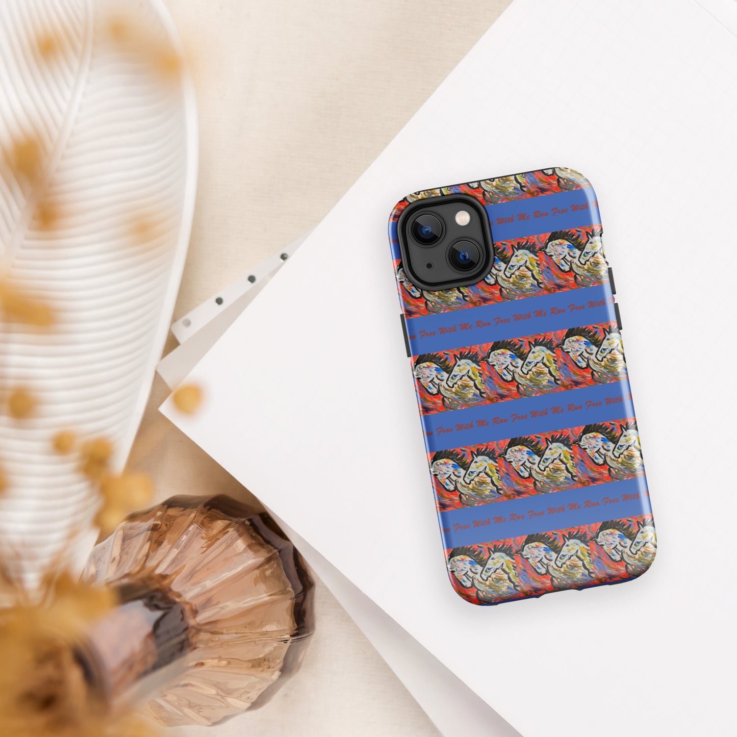 Run Free With Me Tough Case for iPhone®