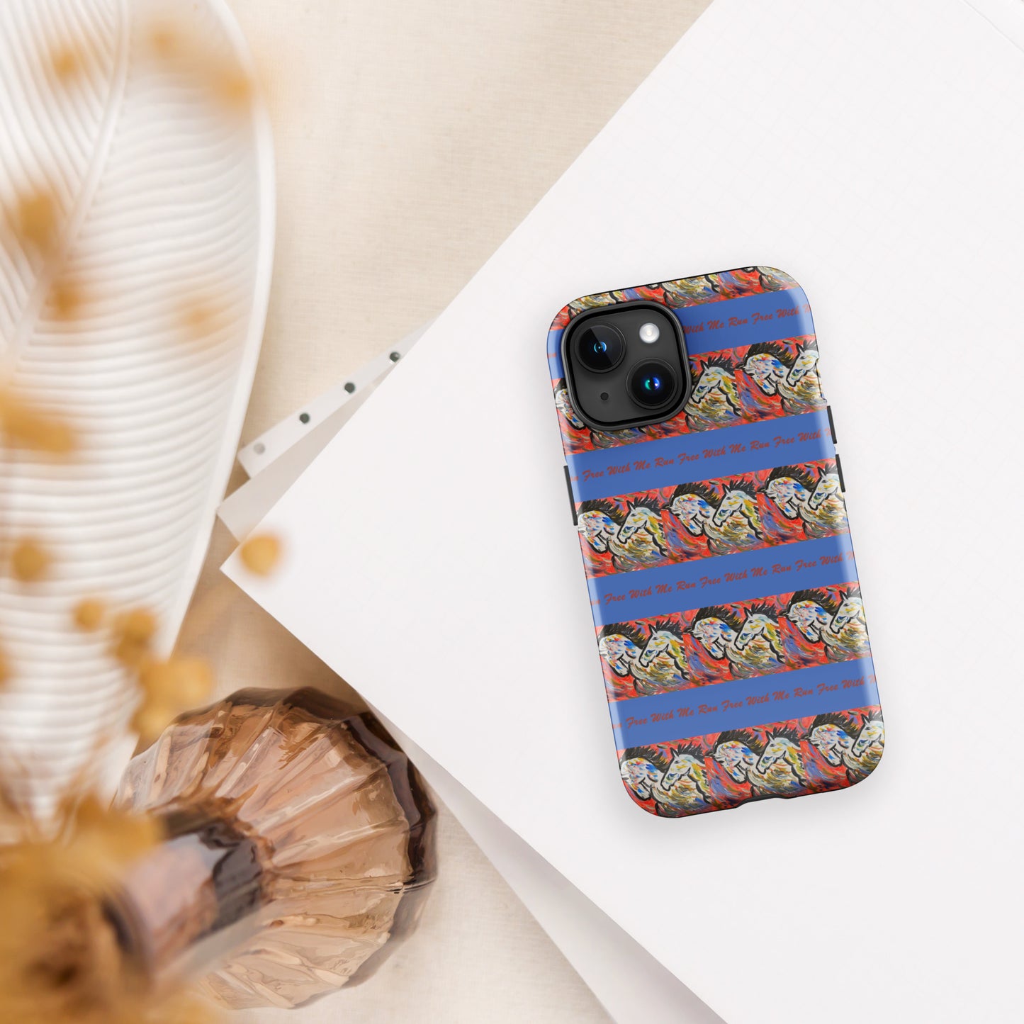 Run Free With Me Tough Case for iPhone®