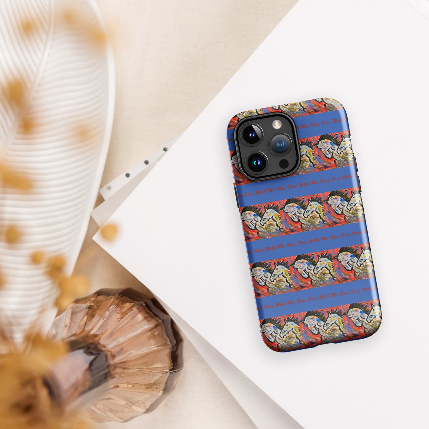 Run Free With Me Tough Case for iPhone®