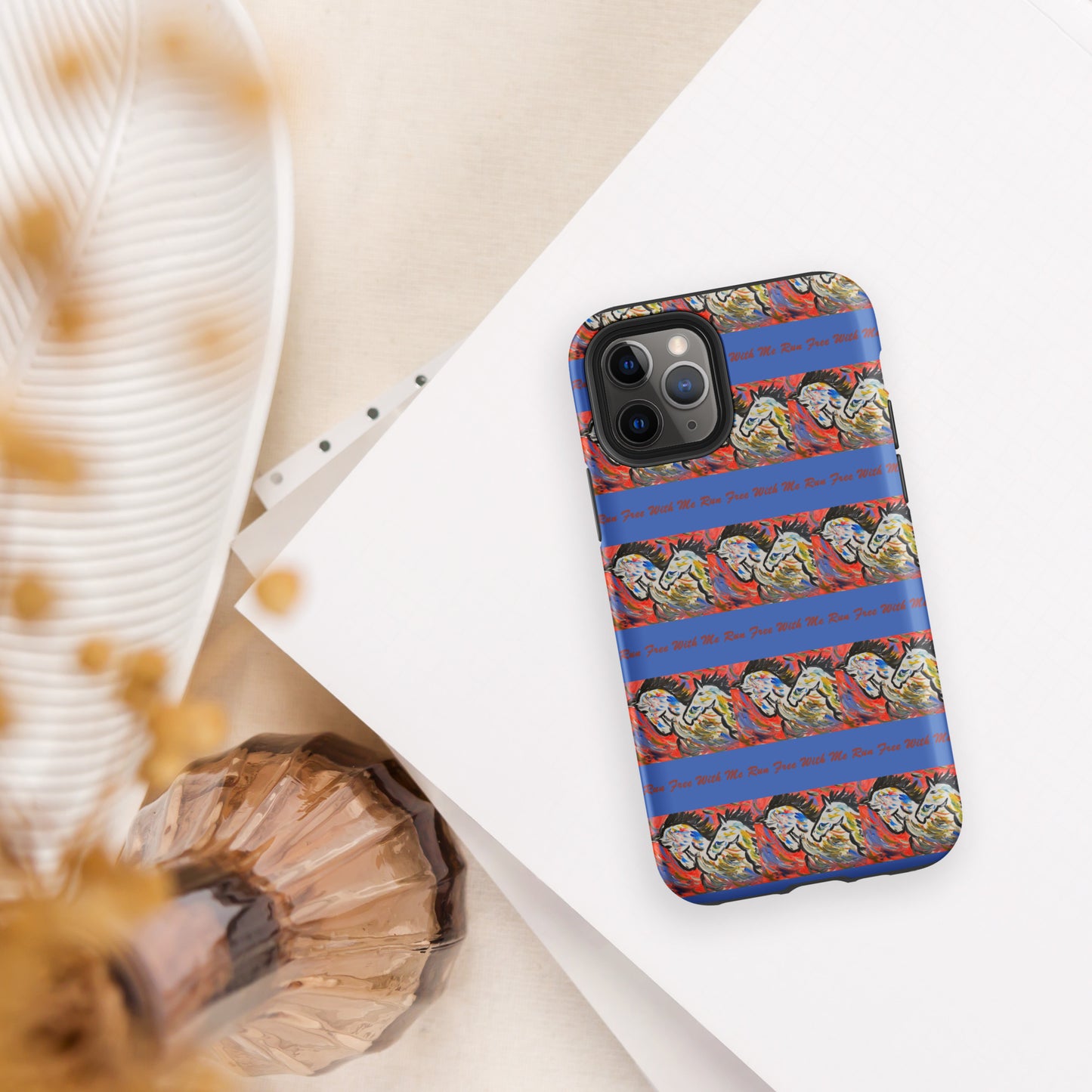 Run Free With Me Tough Case for iPhone®