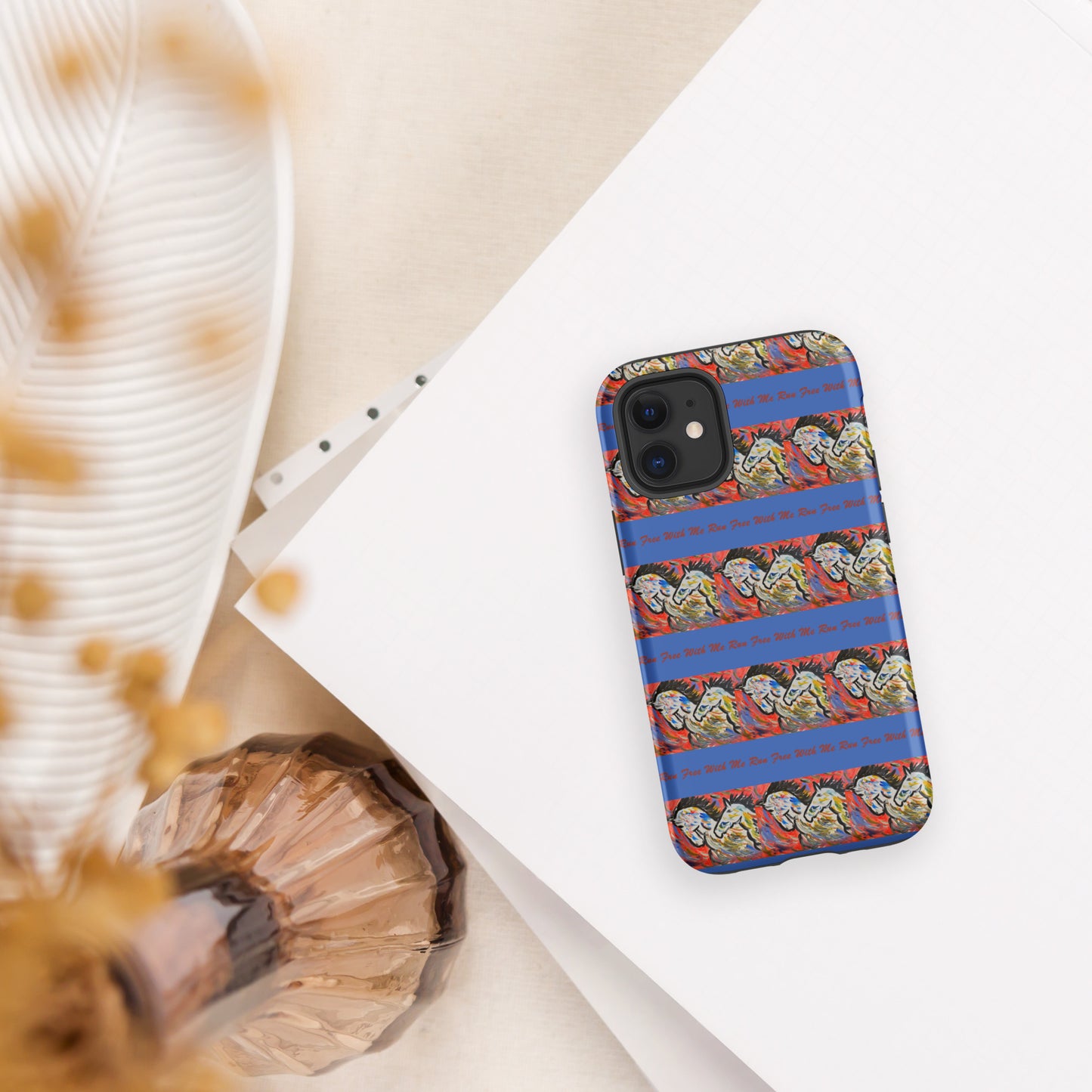 Run Free With Me Tough Case for iPhone®