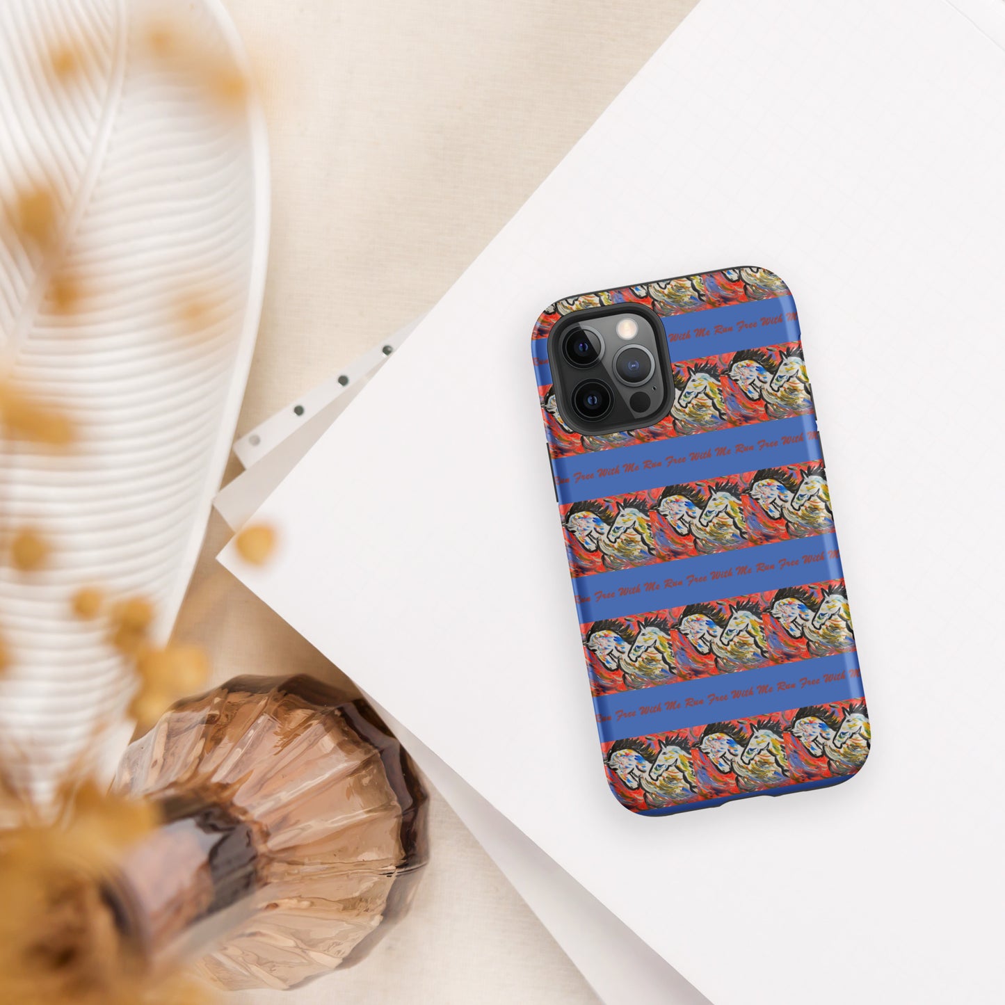 Run Free With Me Tough Case for iPhone®