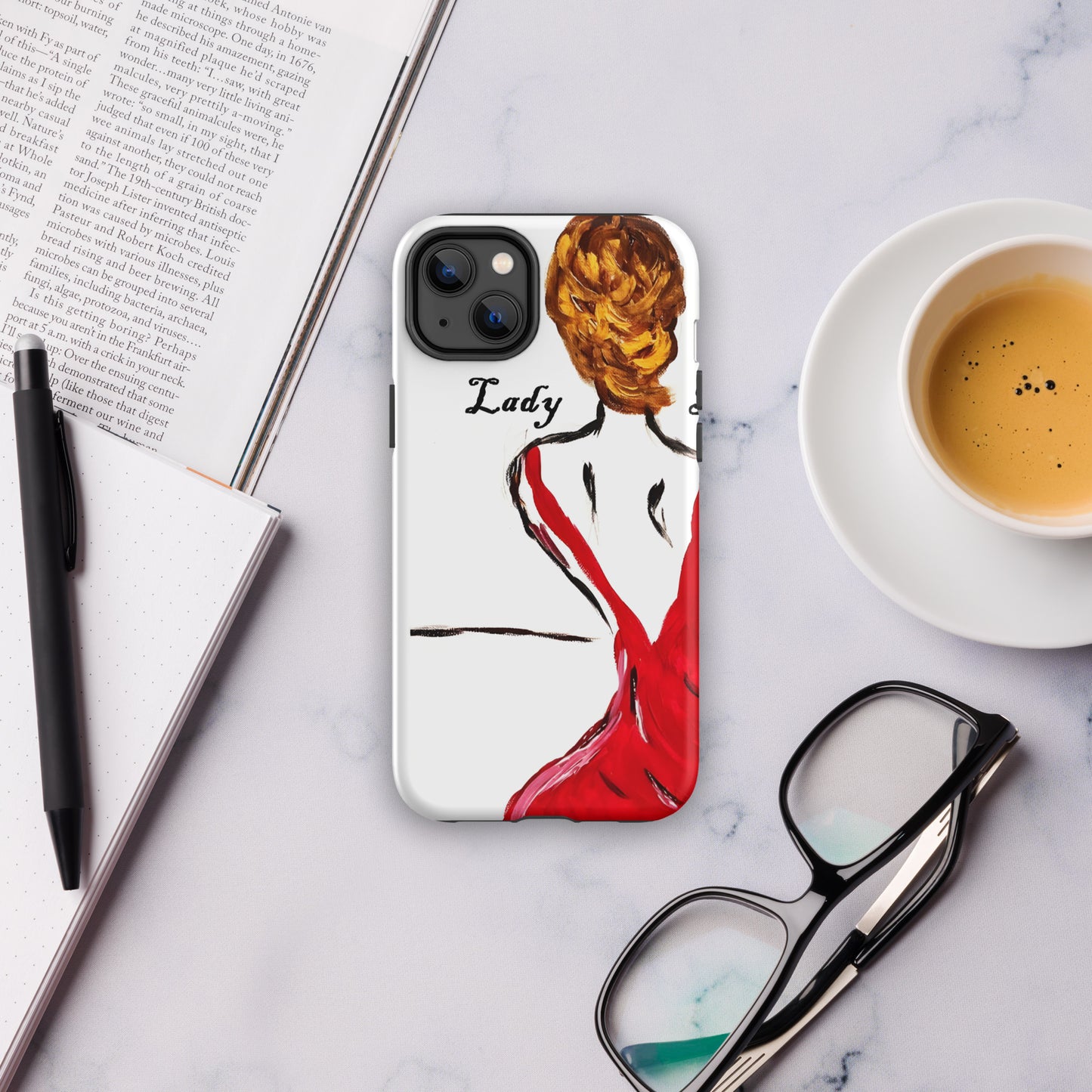 Lady In Red Tough Case for iPhone®