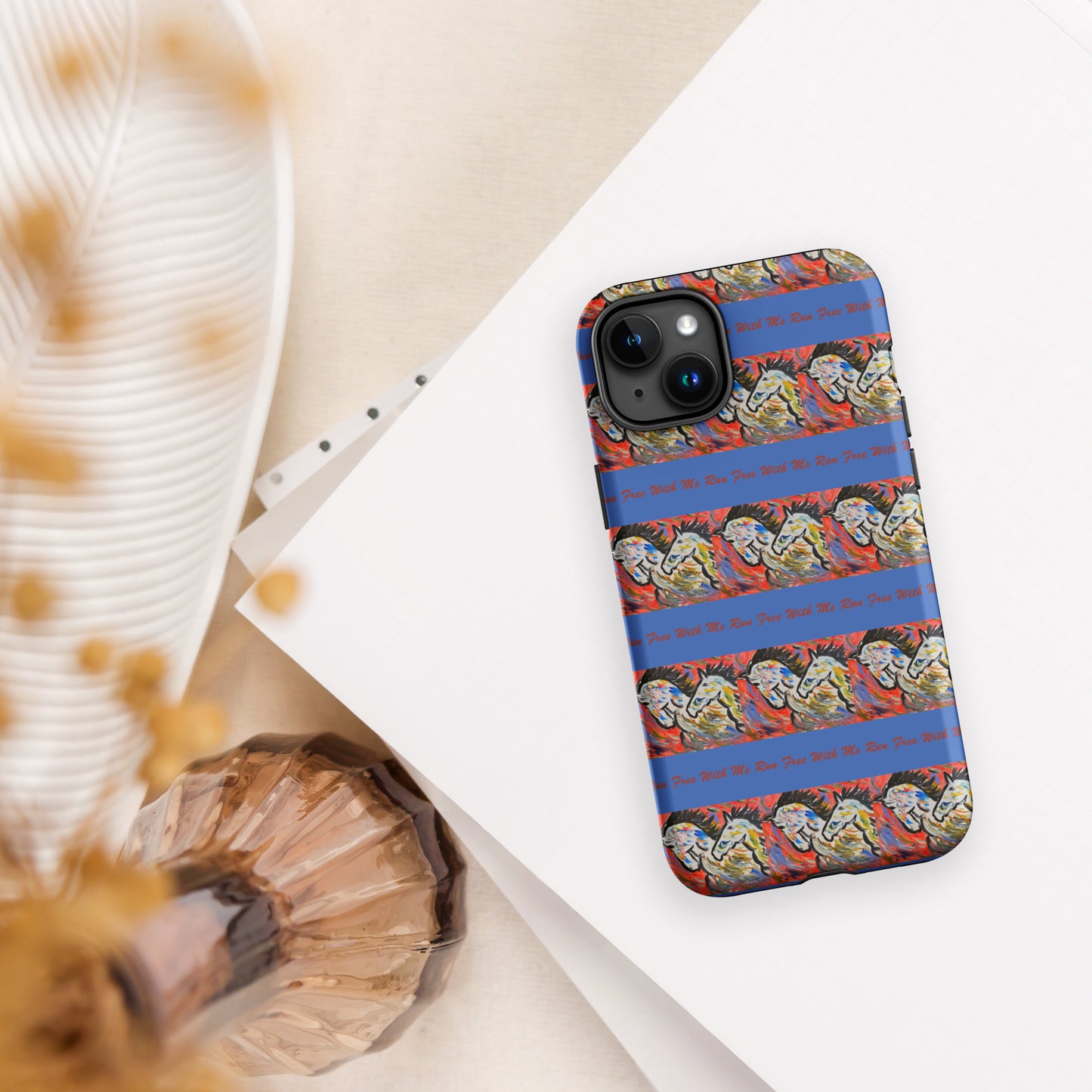 Run Free With Me Tough Case for iPhone®