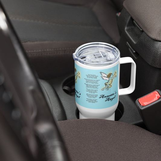 Annette's Angel Travel mug with a handle