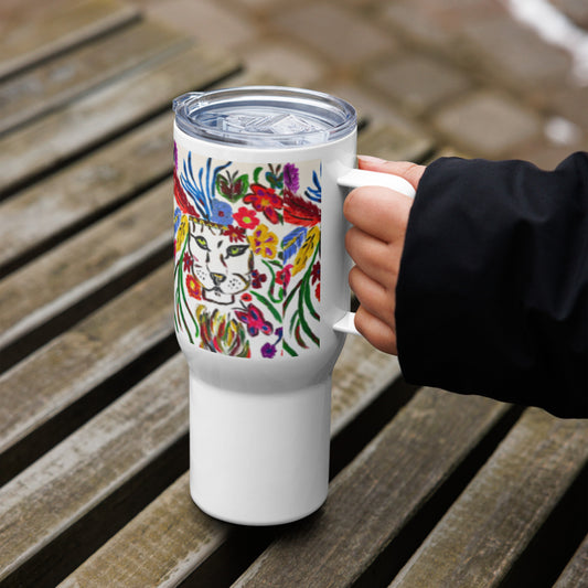 Magical Lion Travel mug with a handle