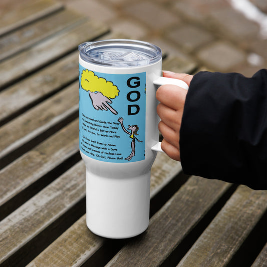 God Travel mug with a handle