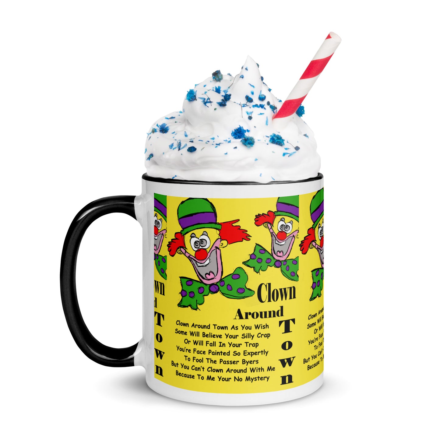 Clown Around Town Mug with Color Inside