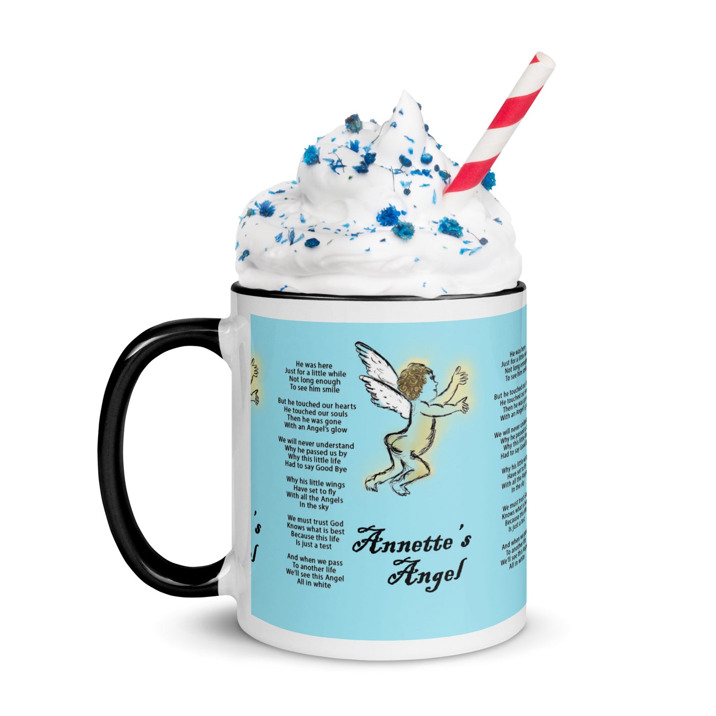 Annette's  Angel Mug with Color Inside