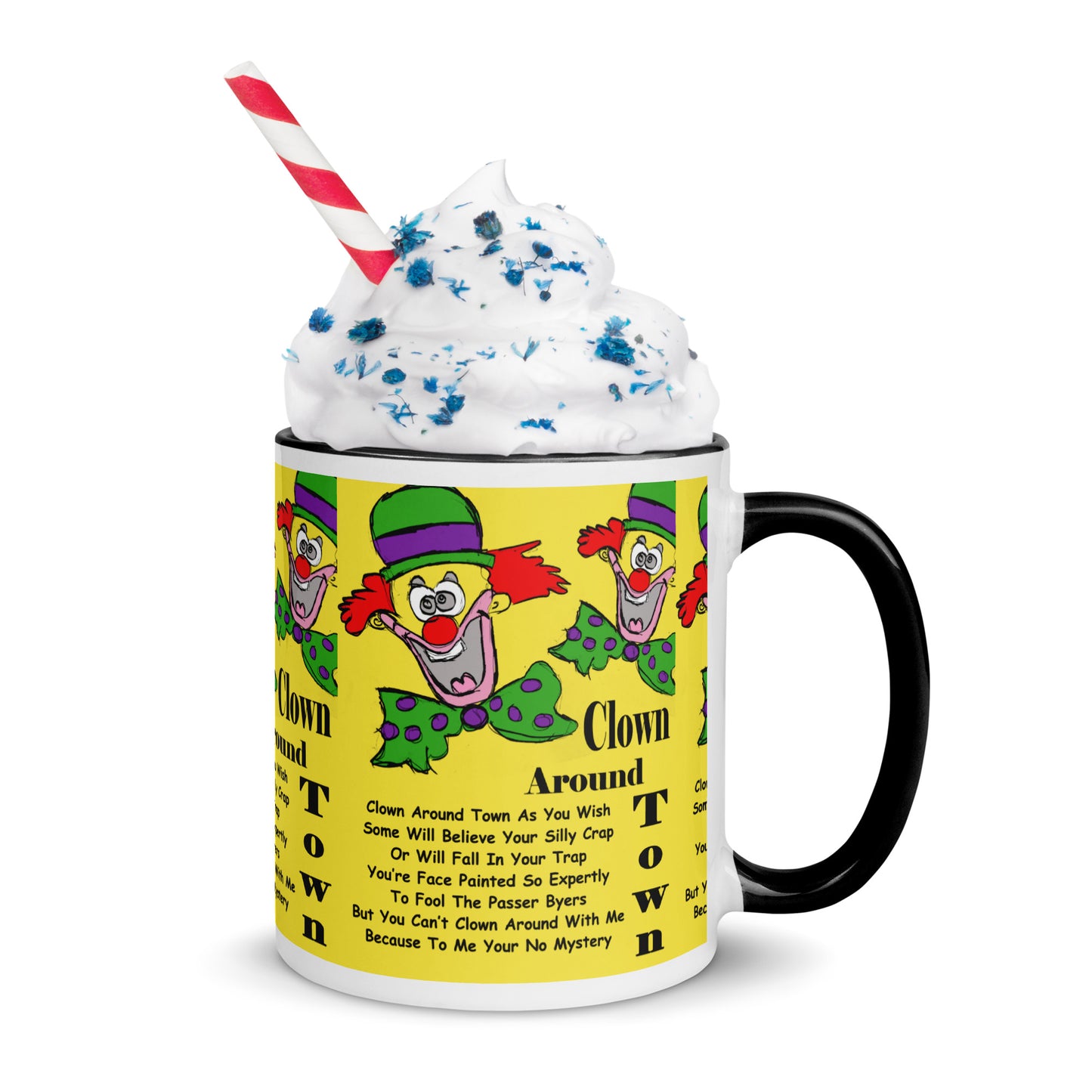 Clown Around Town Mug with Color Inside